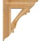 Ekena Millwork Merced Traditional Rough Sawn Bracket w/ Offset Brace, Western Red Cedar, 8"W x 26"D x 30"H BKT0806X26X30MRC01RWR - alternate 3
